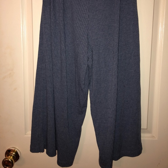 Betsy Johnson Lace Up Ribbed Knit Wide Leg - Picture 4 of 4